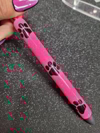 Image 1 of Pink Paw Print Gel Pen