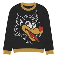 Image 4 of Wolfie Knitted crew neck sweater