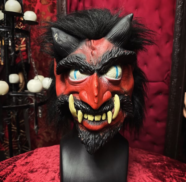 Image of Vintage Devil Krampus Mask 