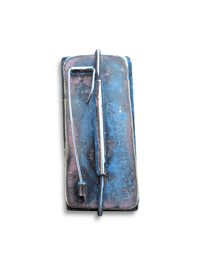 Concrete slab brooch 