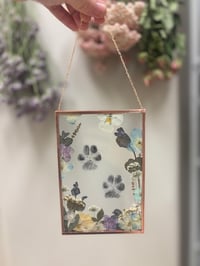 Image 3 of Pressed Flower Memorial (Two Paws)