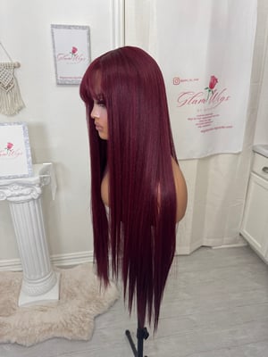 Image of Sangria bangs luxury (custom order)