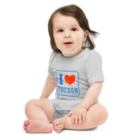 Image 1 of “I ❤️ Tucson” baby short sleeve one piece