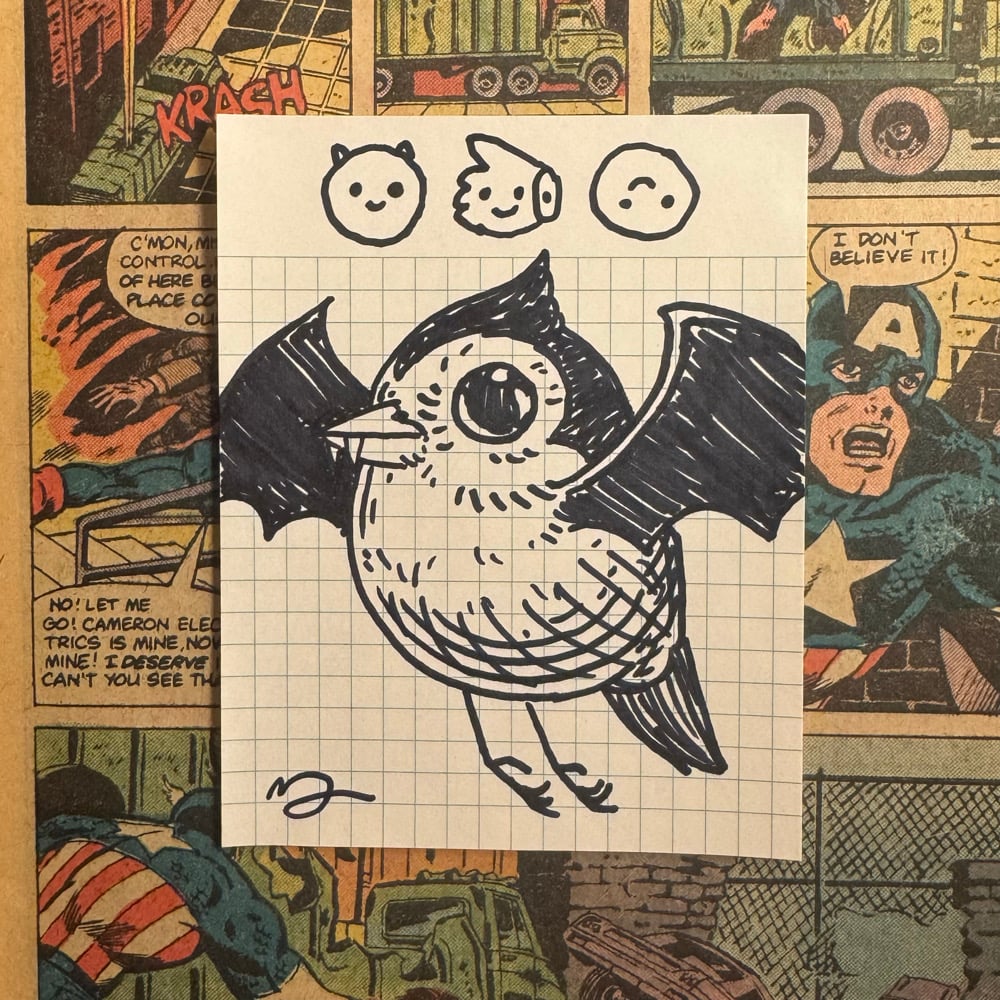 Image of Fat Bird Sharpie Sletch #267