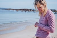Image 10 of Aran Sweater - Light Pastel Colours - Made in Europe