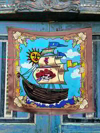 Ship of Fools silk bandanna
