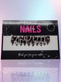 Image 1 of Chocolate Royale – Handmade Press-On Nails ( Large)