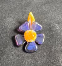 Image 1 of Purple Stardust Flower Pendant
