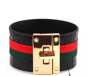 Red &green 3 Options Cuff bracelet / Purse/watch band