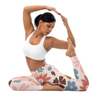 Image 4 of Pink Harvest Yoga Leggings