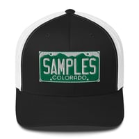 Image 3 of License Plate /Embroidered /Trucker Cap-9 COLORS AVAILABLE