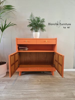 Image of Slim / Narrow hallway Sideboard in Tuscan Orange.