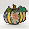 Patchwork Pumpkin Suncatcher