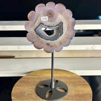 Image 2 of Druzy Agate Sunflower On Stand (24A)