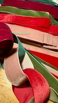 Image 3 of Velvet Ribbon Paperchain Garland