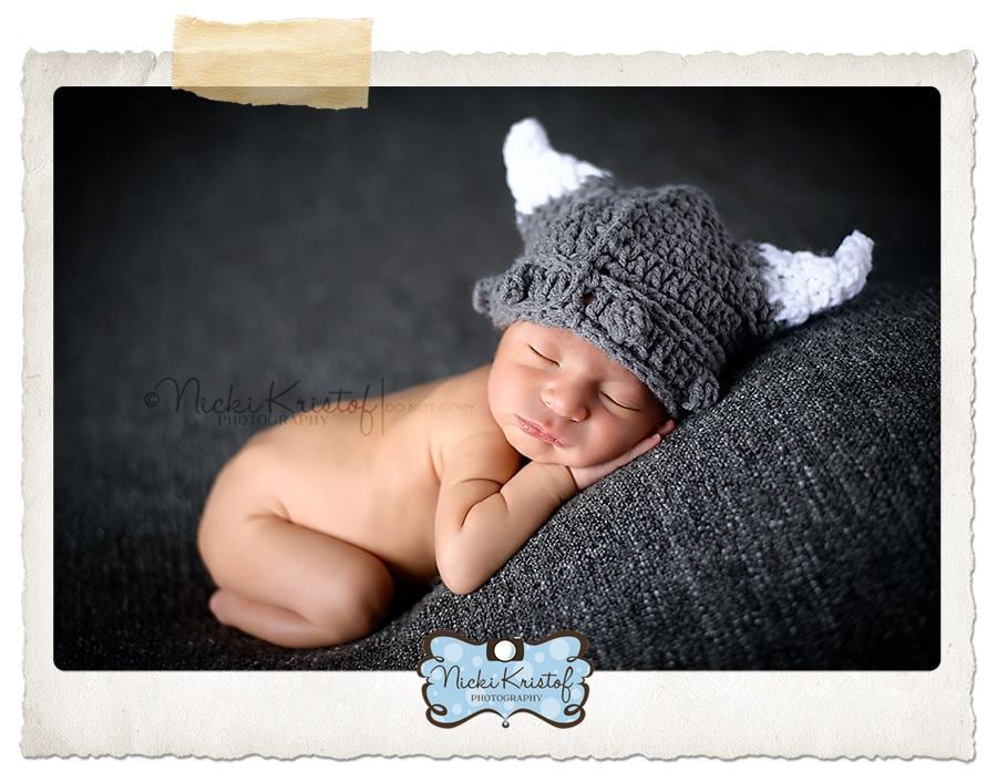 Image of Newborn Viking Hat