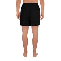Image 2 of BOSSFITTED Black and Dark Grey Men's Athletic Long Shorts