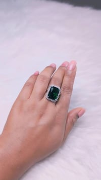 Image 7 of ADR45013_ Real Diamond Look Alike American Diamond Adjustable Ring