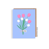 Thanks A Bunch Tulip Card