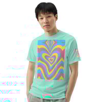 Image 3 of Groovy Love Hearts Unisex garment-dyed heavyweight t-shirt