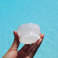 Image 2 of Selenite Charging Bowls {Satin Spar}