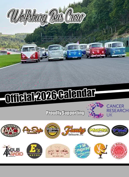 Image of Wolfsburg Bus Crew Official 2026 Charity Calendar