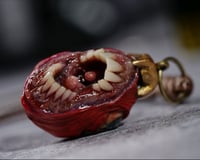 Image 9 of Egg of the King big eyes pendant, OOAK,