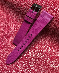 Image 2 of Orchid Saffiano Calfskin -hourglass cut- Watch Strap