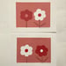 Image of Two Flowers handmade prints