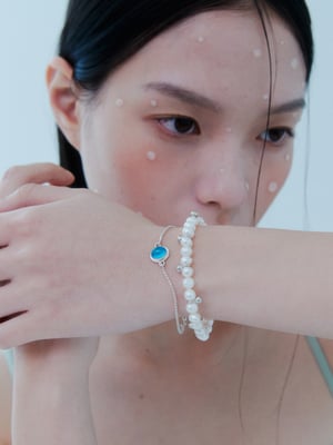 Image of LOWOOL - Dew Pearl Silver Bracelet