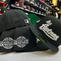 Image 2 of New Era 59Fifty Black- White Los 