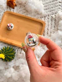 Image 5 of Winter Snowglobe Ornament Charm *read description*