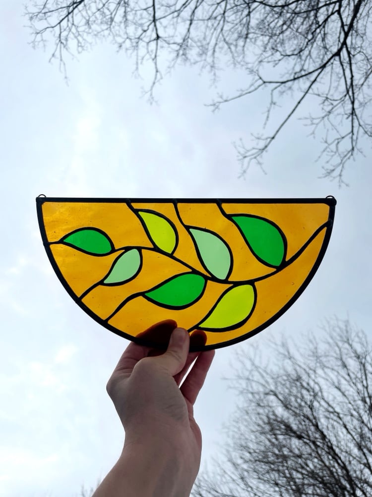 Where Leaves Meet Light- Amber