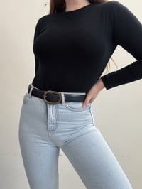 Image 1 of Vintage leather buckle belt