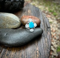 Image 2 of turquoise/sterling statement ring 