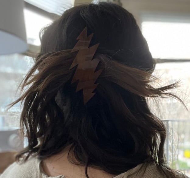 Image of Brown 13 point hair clip