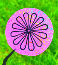 Image 2 of Flower Power glitter die cut