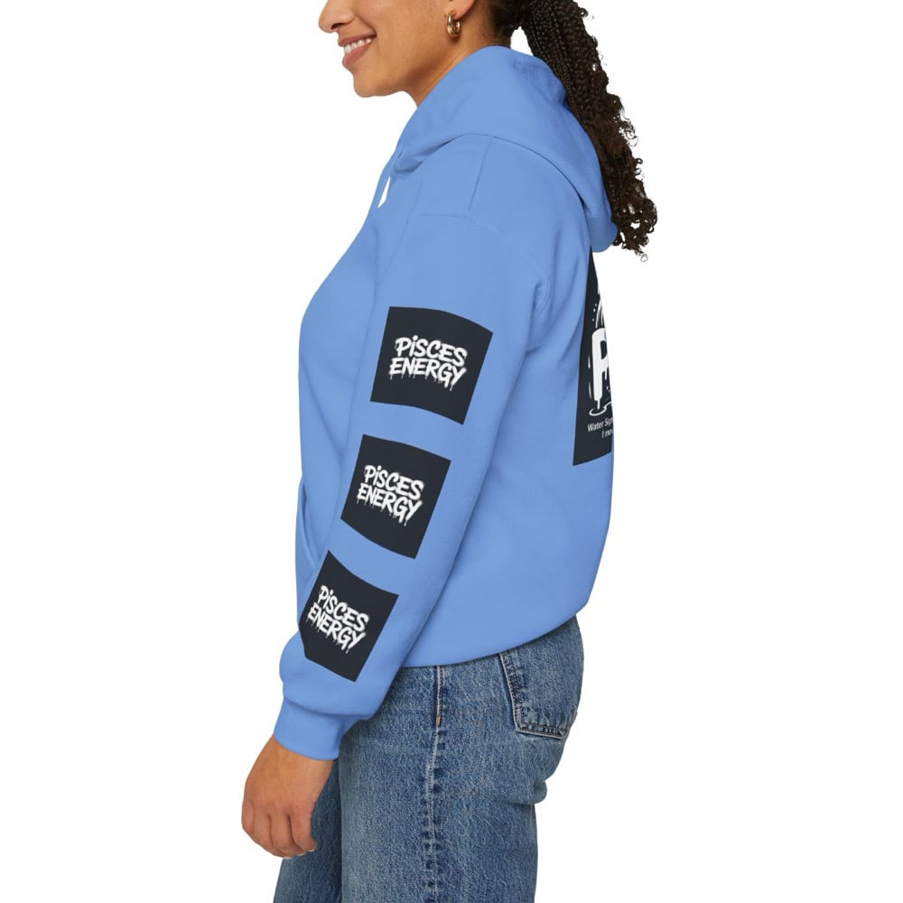 Image of Unisex Pisces Hoodie - 'All Eyes on Pisces' Graphic Zodiac Pullover