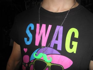 Image of mustache necklace
