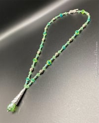 Image of Uranium Czech Glass Drop Necklace