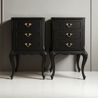 Image 2 of Stunning Olympus black bedside tables 