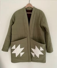 Image 1 of Green Quilt Coat