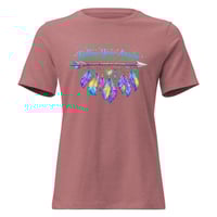 Image 6 of Women's Relaxed T-Shirt, Follow Your Arrow, Western, Boho, Feathers Tee