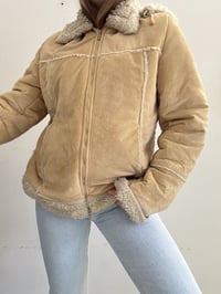 Image 1 of 00s Velvet beige jacket // M 