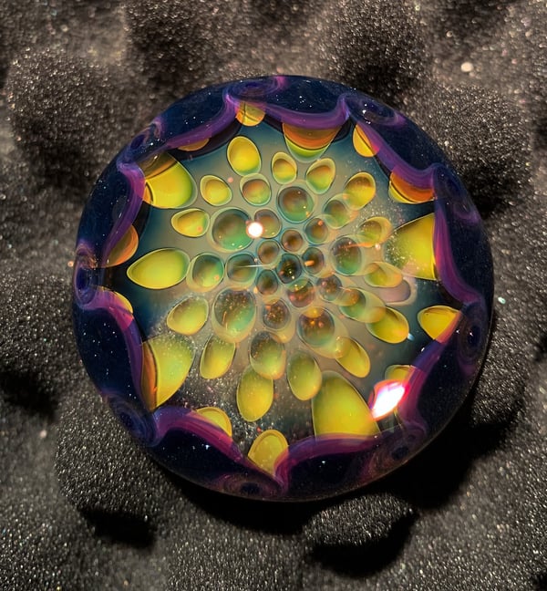 Image of Fumed Honeycomb Mini Paperweight / Pocket Stone 8
