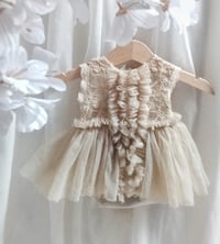 Image 1 of Newborn girl photoshoot outfit | Mia | beige