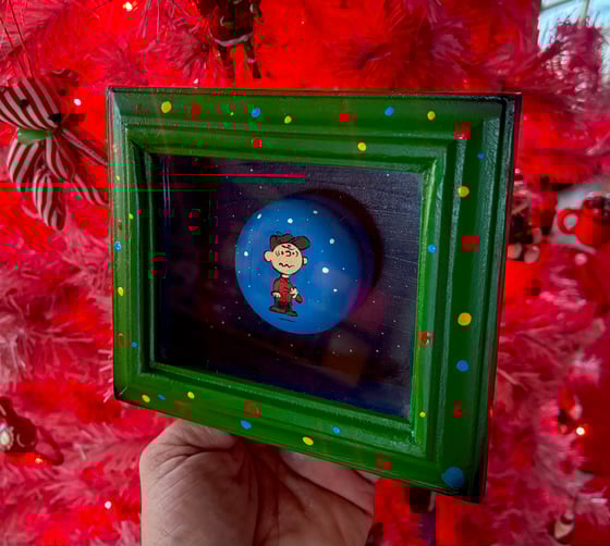 Image of Charlie Brown Christmas Yo-Yo Museum Frame