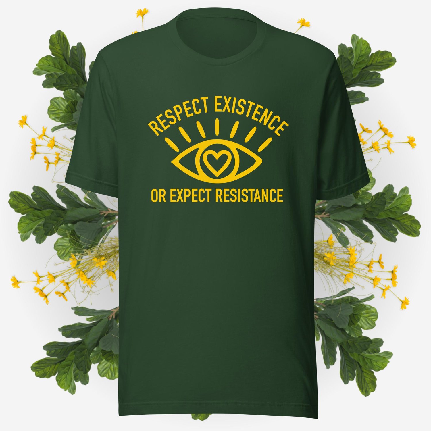 Image of Respect Existence Unisex t-shirt