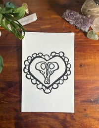 Image 1 of “Till Death” Linoprint   