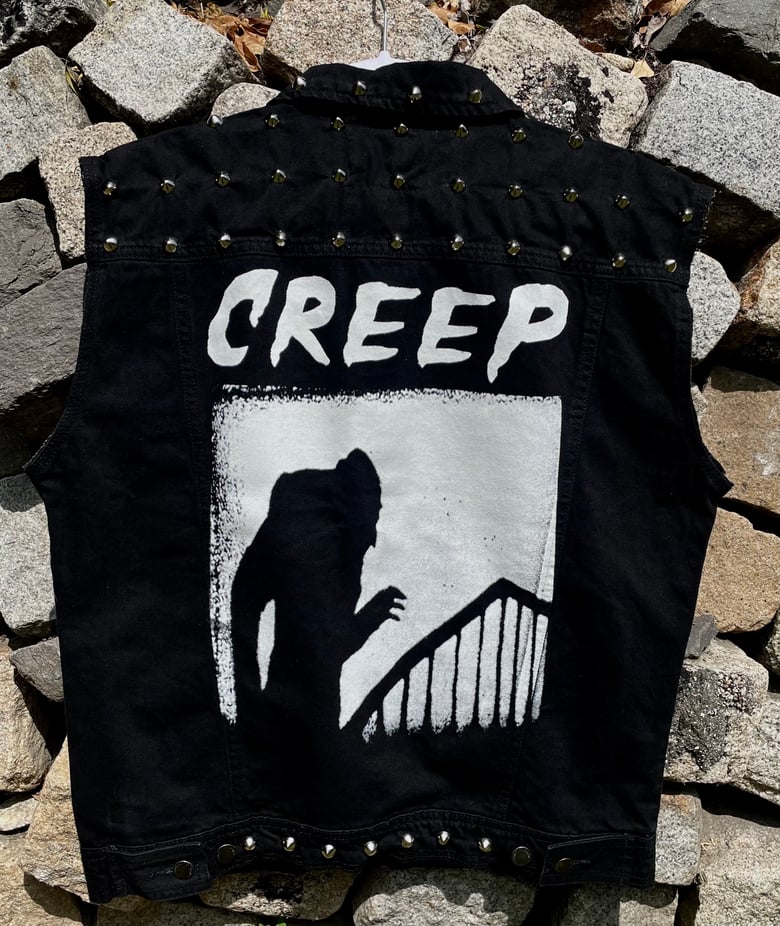 Image of CREEP - Studded Denim Vest 